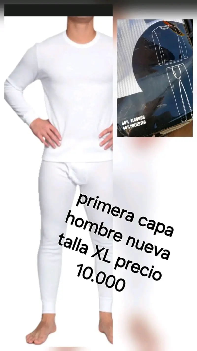 Primera capa hombre blanca XL