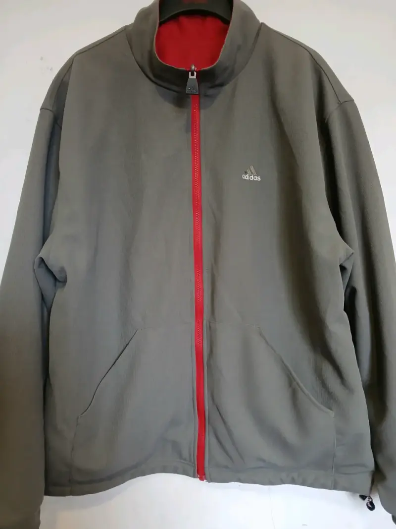 Chaqueta reversible Adidas roja y verde - 2
