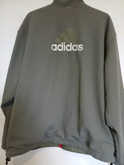 Chaqueta reversible Adidas roja y verde - miniatura 3