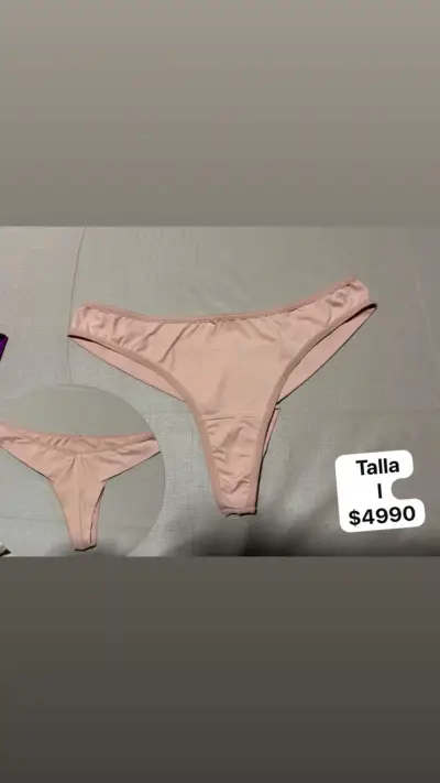 Tanga de algodón negra - miniatura 2