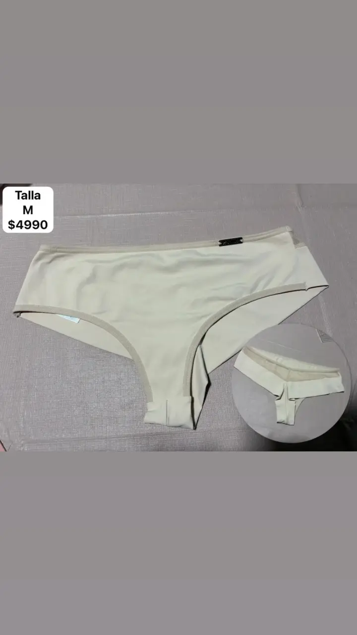 Tanga de algodón negra - 3