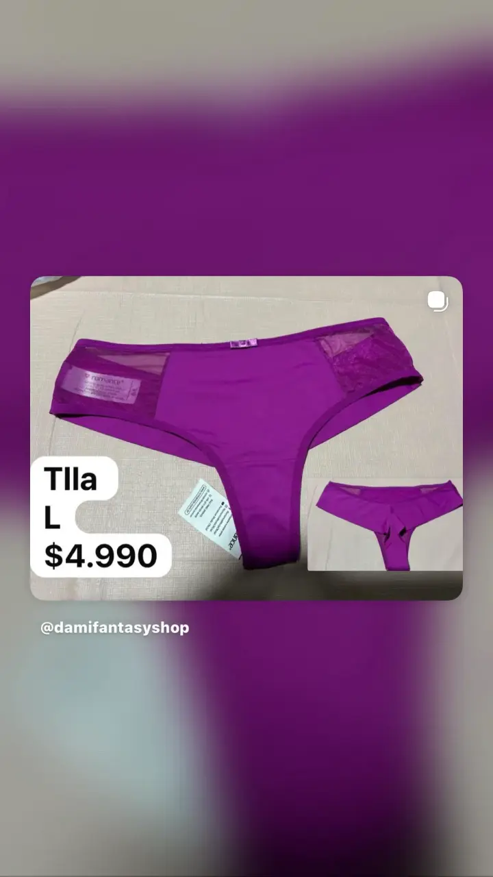 Tanga de algodón negra - 4
