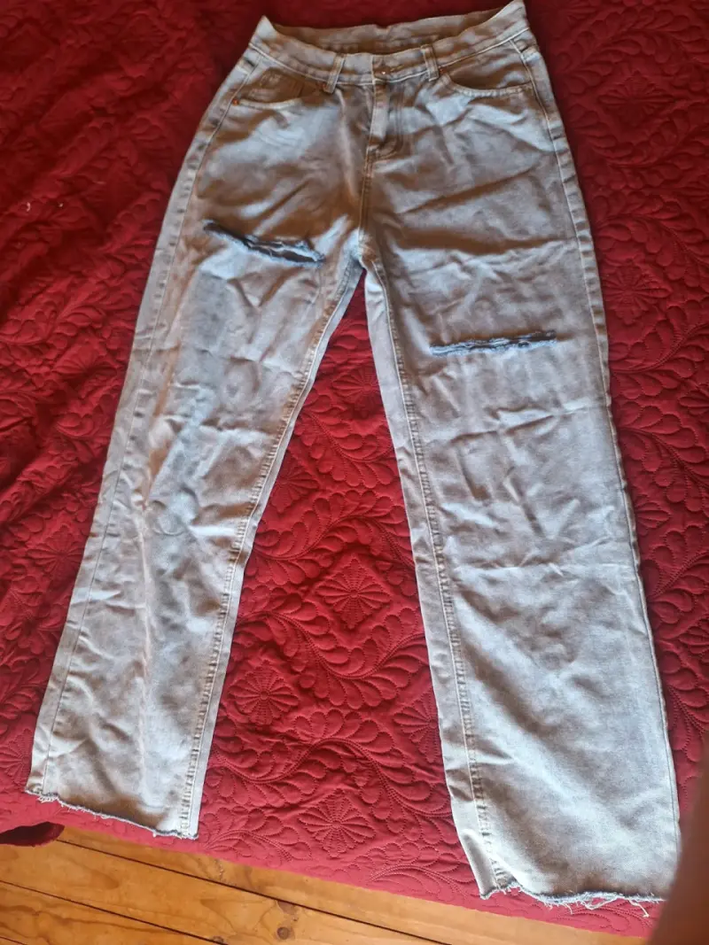 Jeans rectos rotos - 3