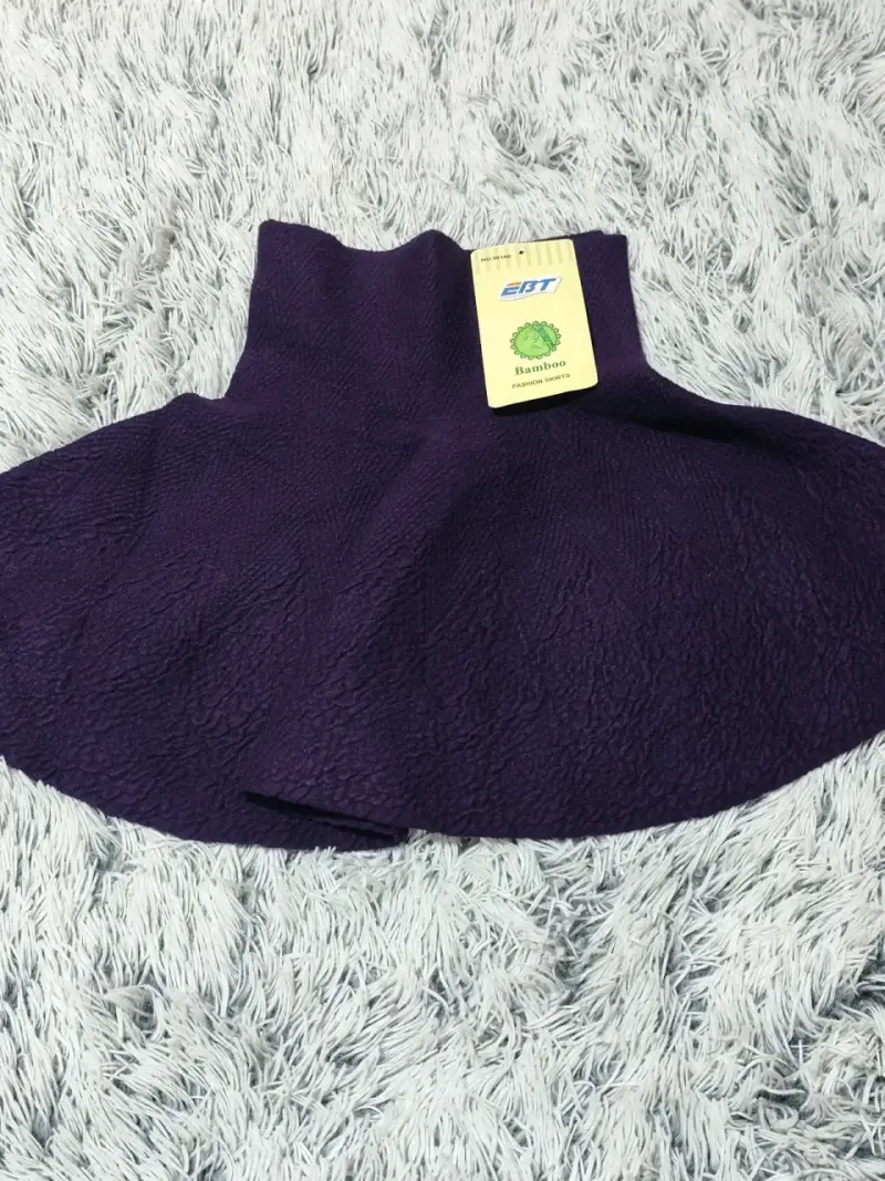 Falda corta morada bamboo - 1