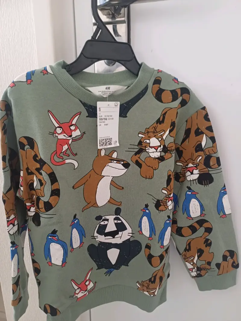 Polerón infantil estampado animales
