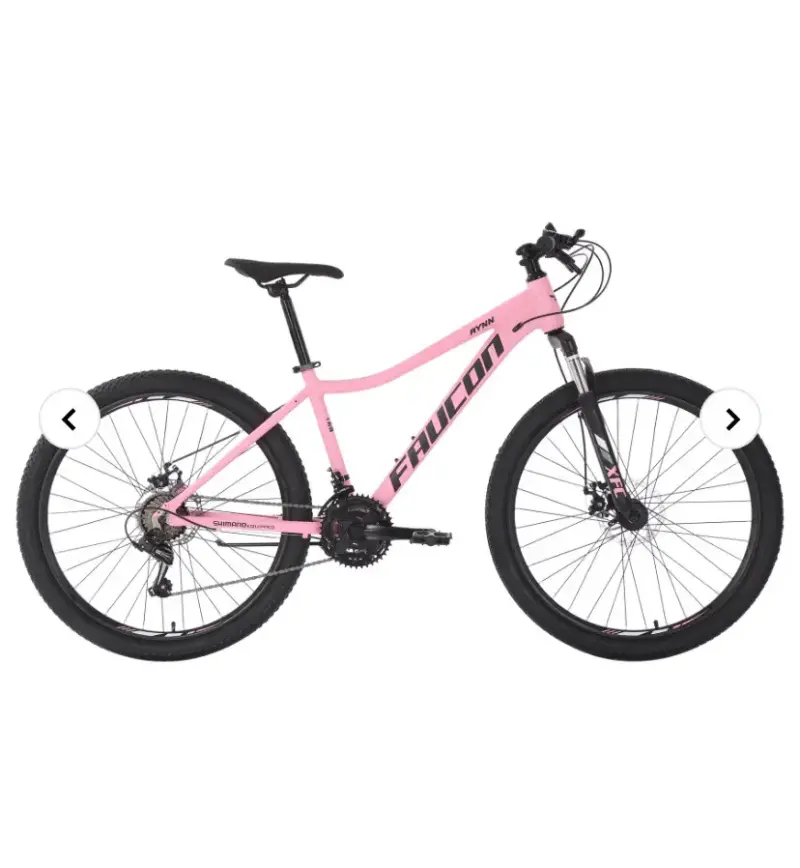 Bicicleta de montaña rosa