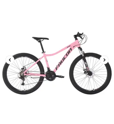 Bicicleta de montaña rosa - miniatura 1