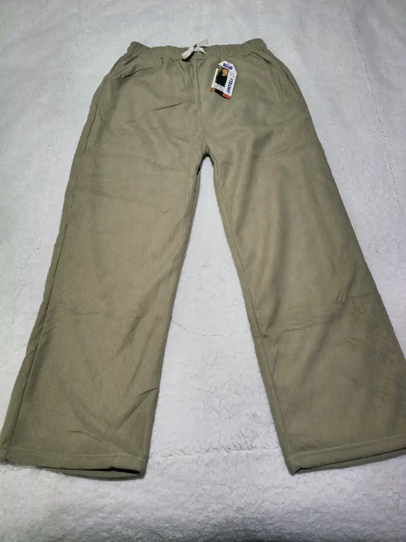 Pantalones beige con cordón