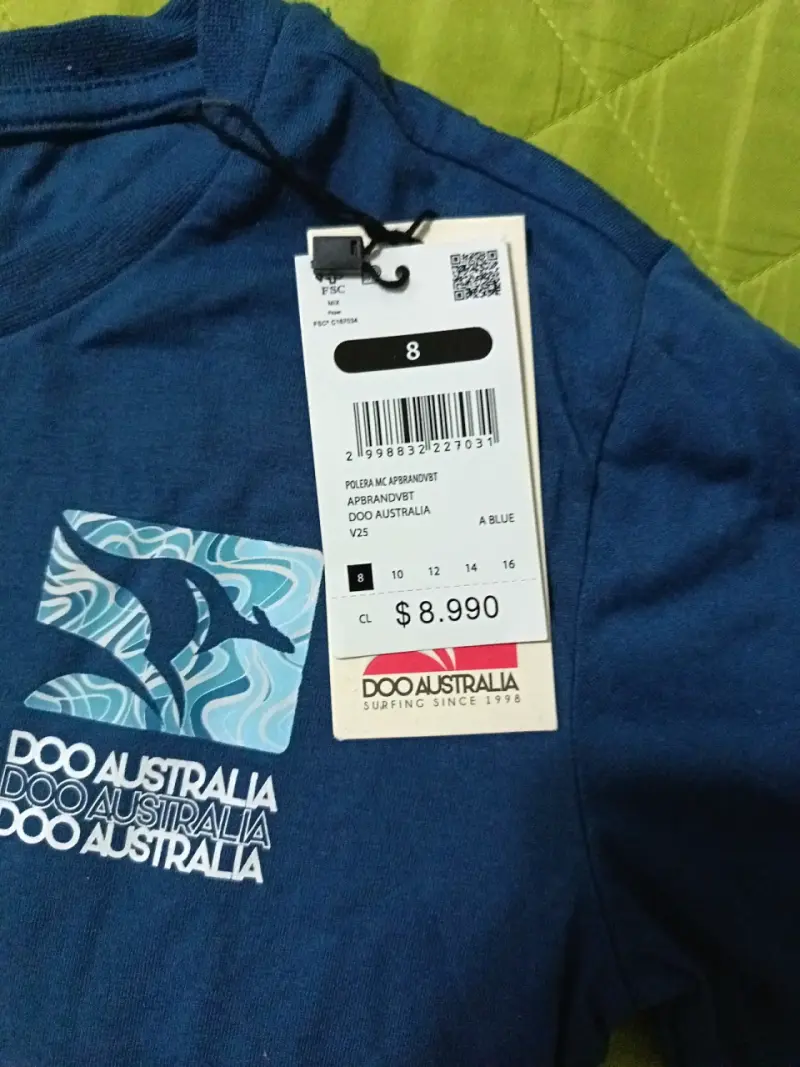 Polera azul Doco Australia - 2