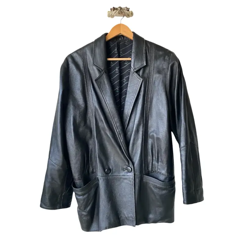 Chaqueta de cuero Vintage talla 42 - 1