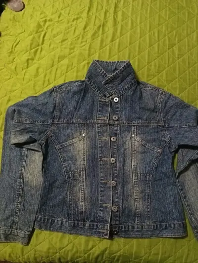 Chaqueta de mezclilla azul - miniatura 1