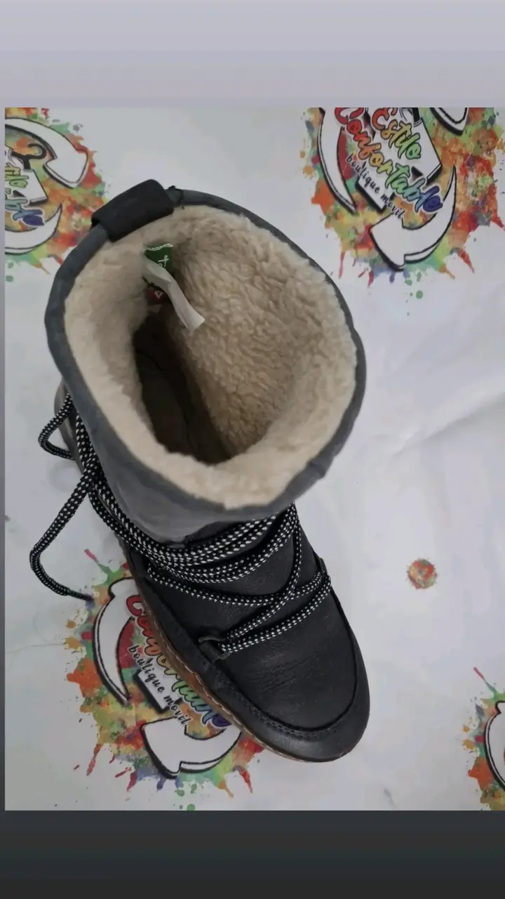 Botas de cuero  invierno  azul talla 39 - 3