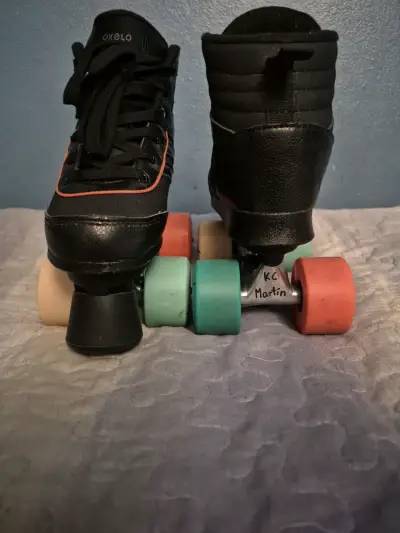 Patines 4 ruedas Oxelo negros - miniatura 1