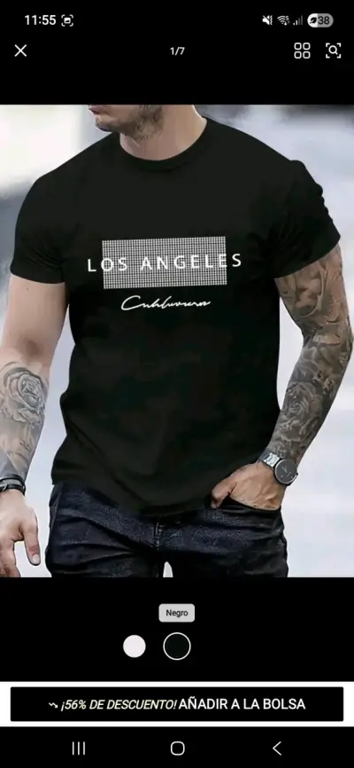 Polera beige 'Los Angeles' - miniatura 2