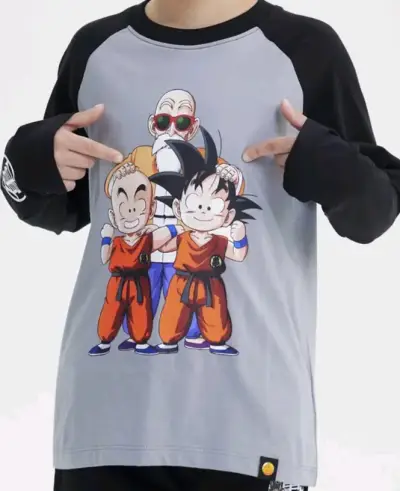 Polera de marga larga gris Dragon Ball Z talla 10 - miniatura 1