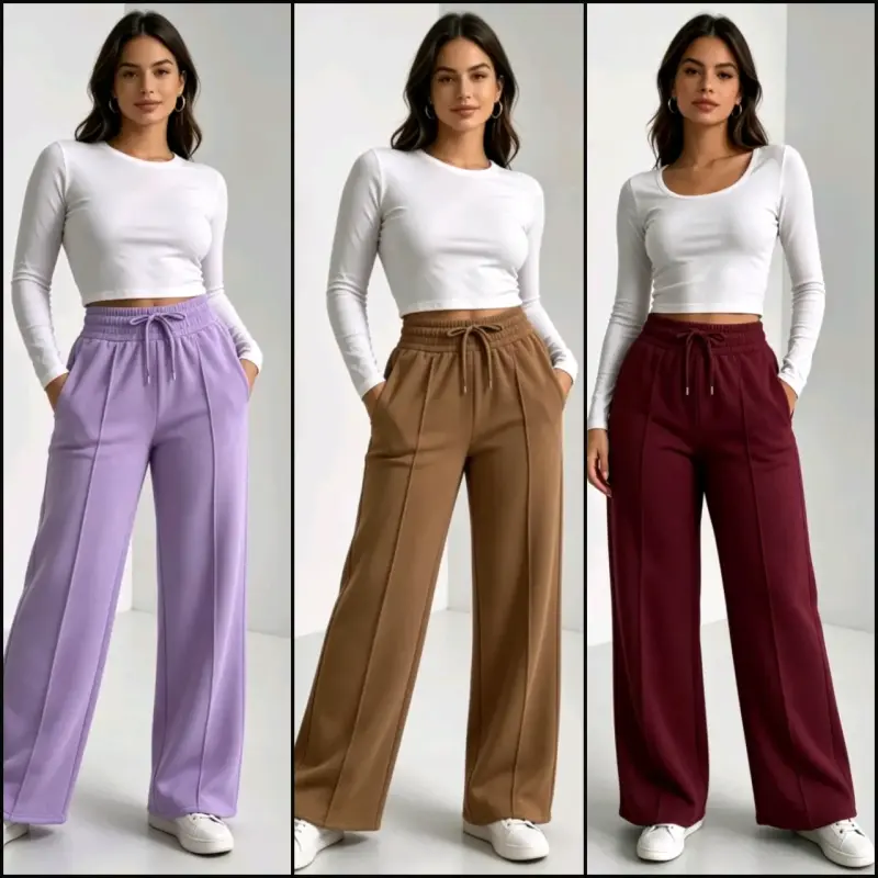Pantalones Palazzos tipo zara afranelados - 2