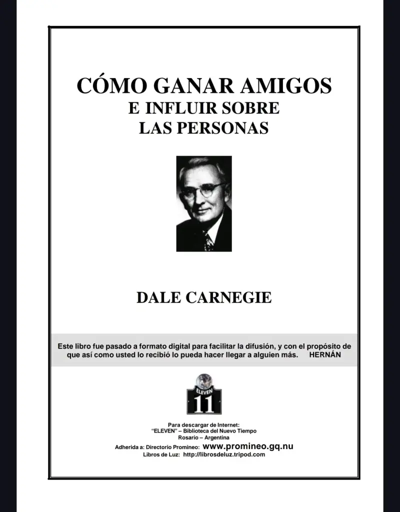Libro 'Cómo ganar amigos' Dale Carnegie