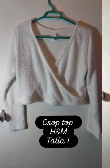 Crop top H&M beige