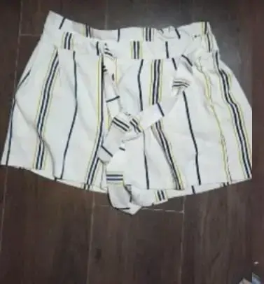 Shorts rayados mujer