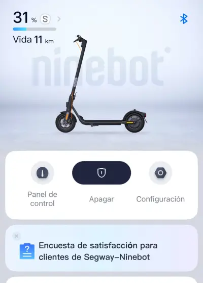 Scooter eléctrico Ninebot negro - miniatura 5