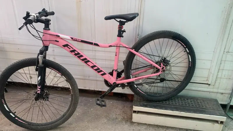Bicicleta de montaña rosa - 2