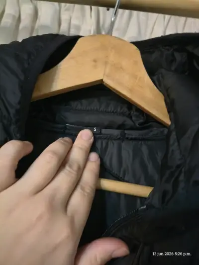 Parka larga negro - miniatura 2
