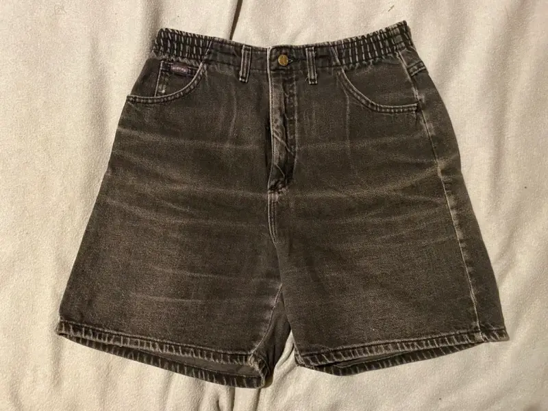 Shorts de mezclilla oscuros - 1