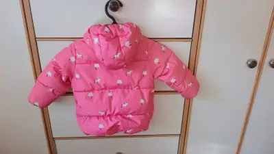 Chaqueta rosa para niña con unicornios - miniatura 2