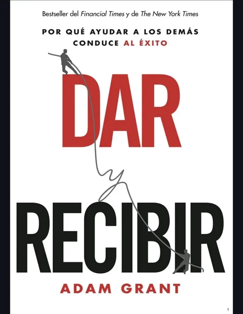 Libro 'Dar y Recibir' de Adam Grant