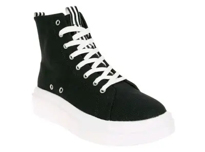 Zapatillas negras de lona - Index - miniatura 1