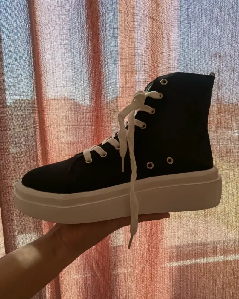 Zapatillas negras de lona - Index - 2