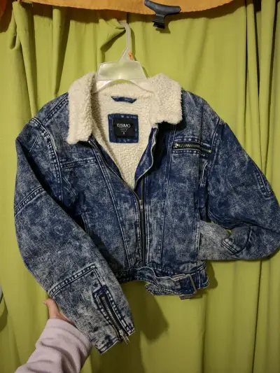 Chaqueta denim con forro polar - miniatura 2