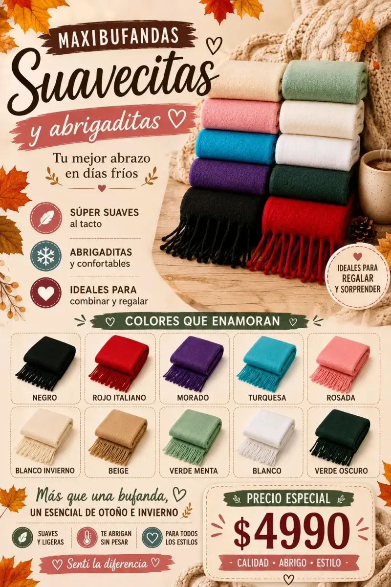 Bufanda de cashmere colores surtidos - 2