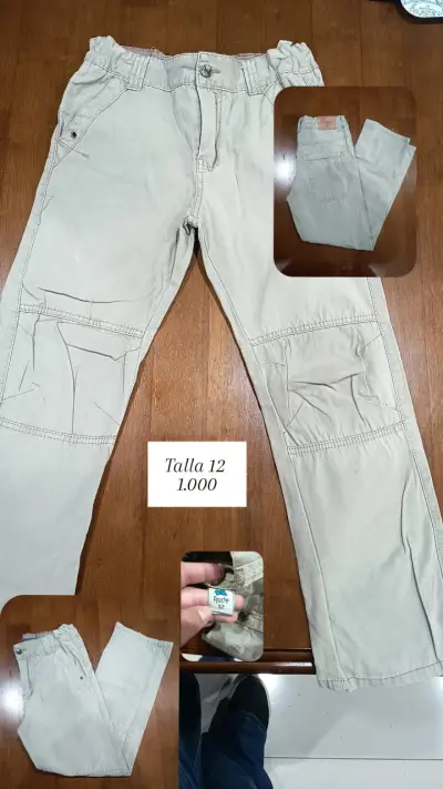 Pantalones beige talla 12 - miniatura 1