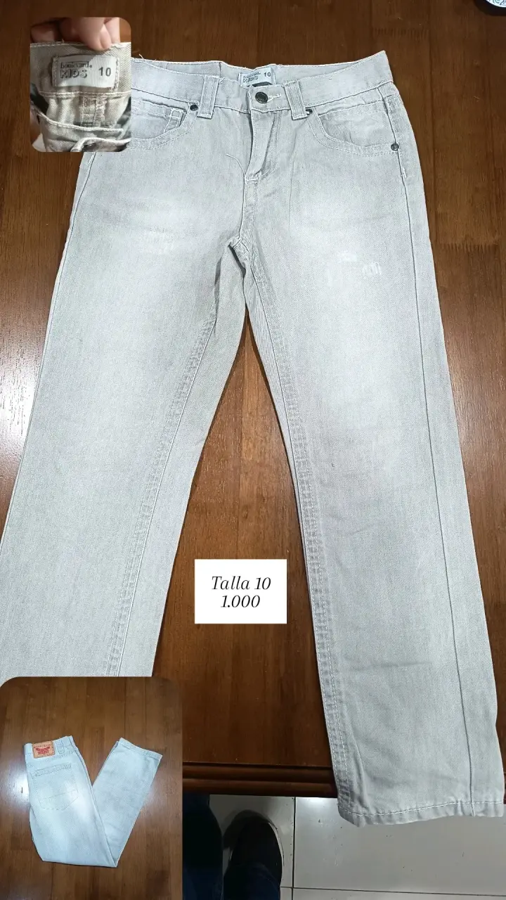 Pantalones beige talla 12 - 2