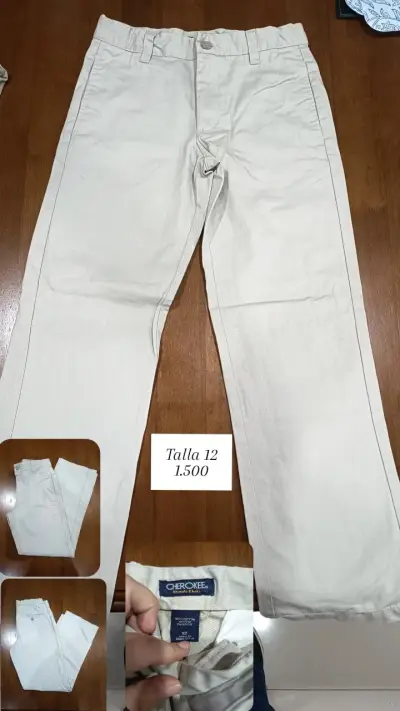 Pantalones beige talla 12 - miniatura 3