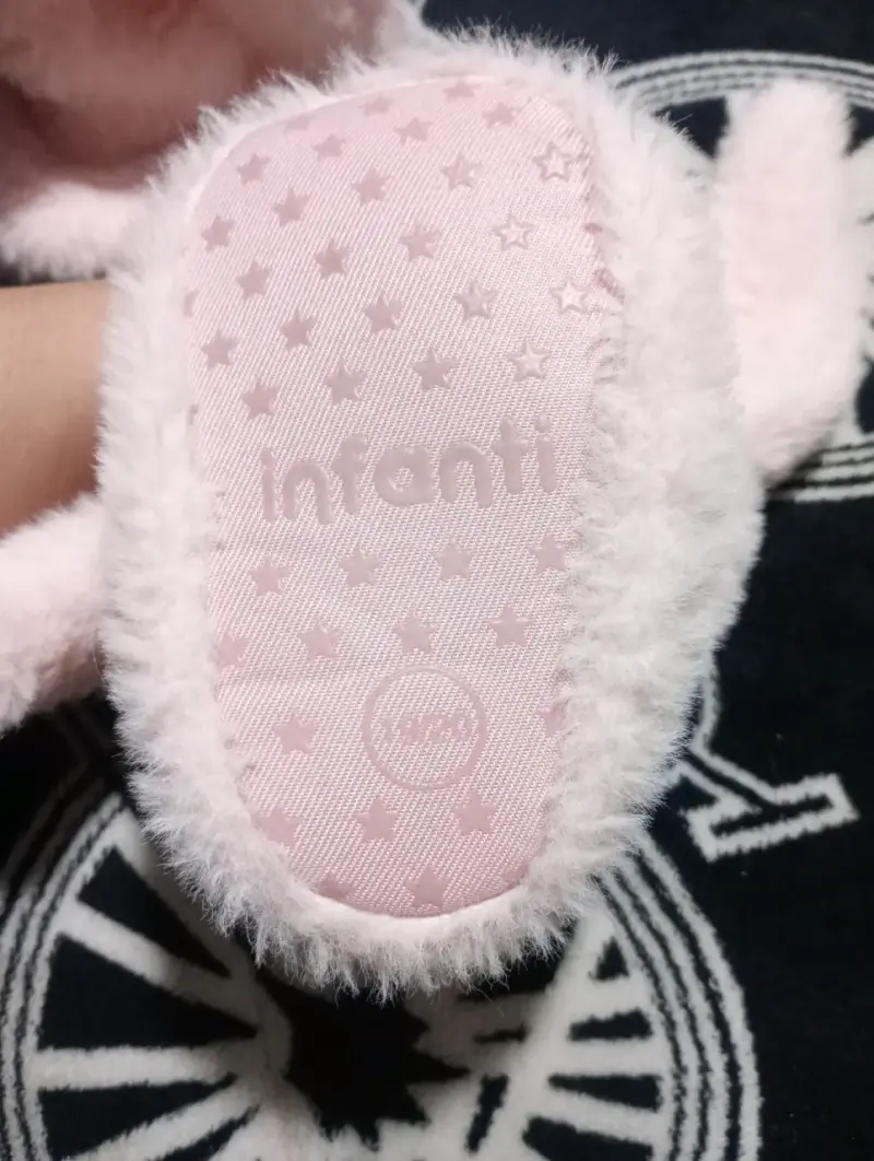 Botines de peluche rosados - 3
