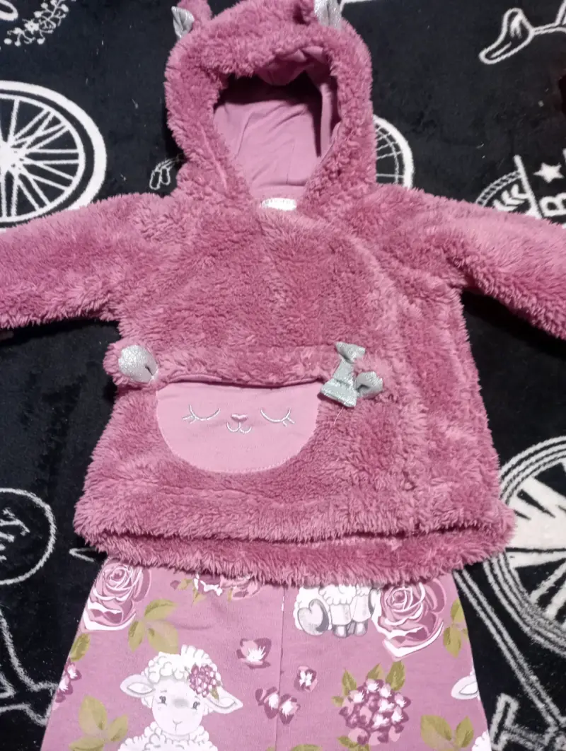 Conjunto polar para bebé morado - 2