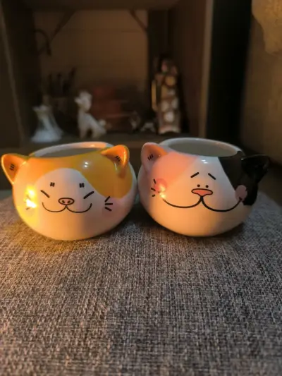 Macetas de gatitos cerámicos - miniatura 1