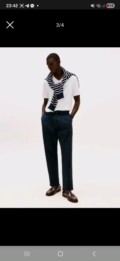 Polera blanca Tommy Hilfiger - miniatura 3
