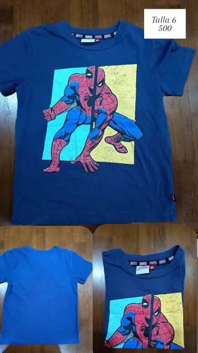 Polera infantil Spiderman azul - miniatura 1