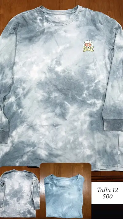 Polera tie-dye azul claro - miniatura 1