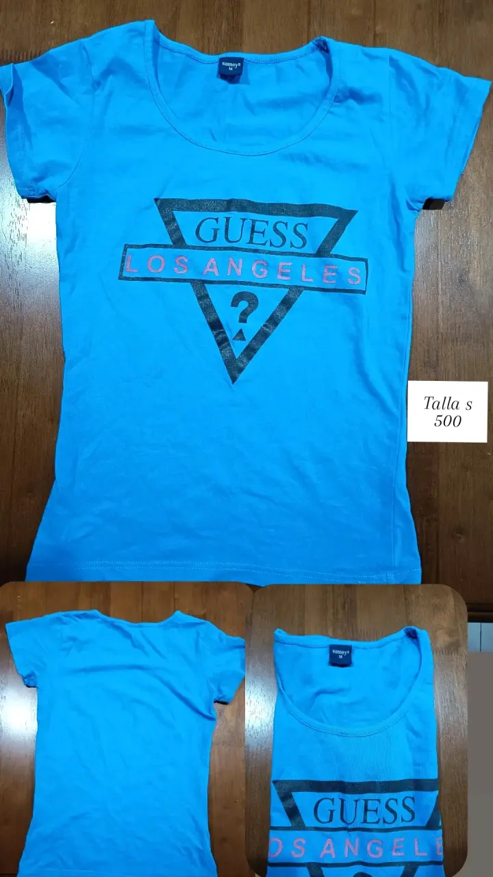 Polera tie-dye azul claro - 3