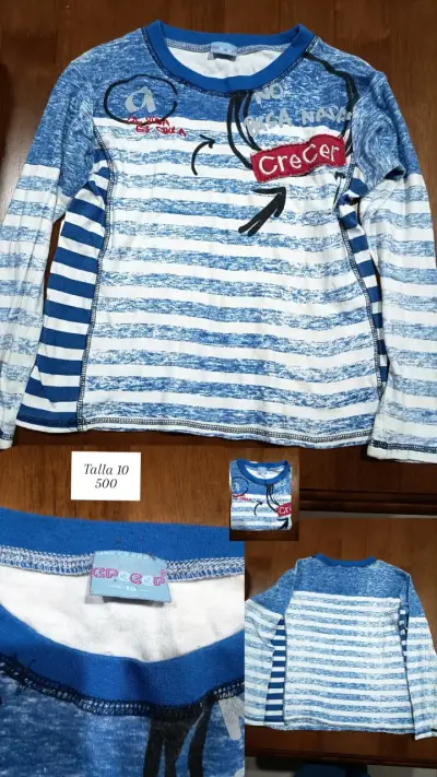 Polera tie-dye azul claro - miniatura 4