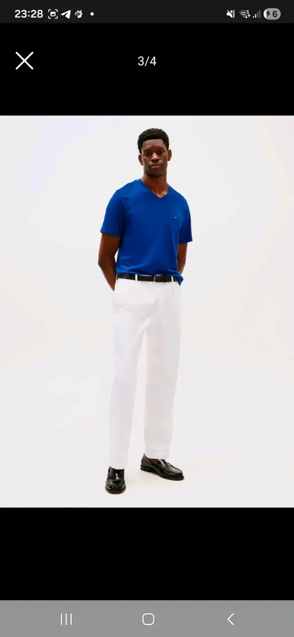 Polera Tommy Hilfiger Talla L Azul - 2