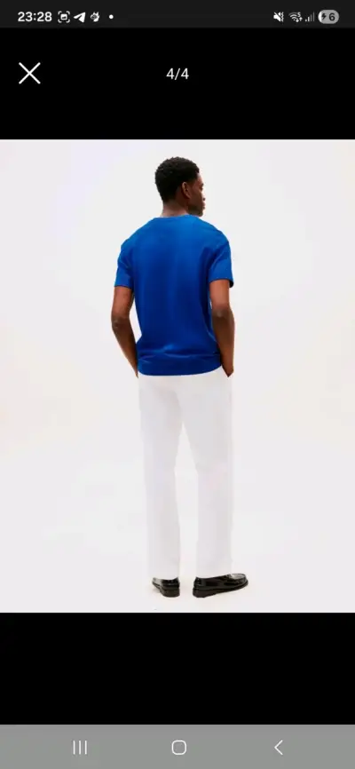 Polera Tommy Hilfiger Talla L Azul - miniatura 4