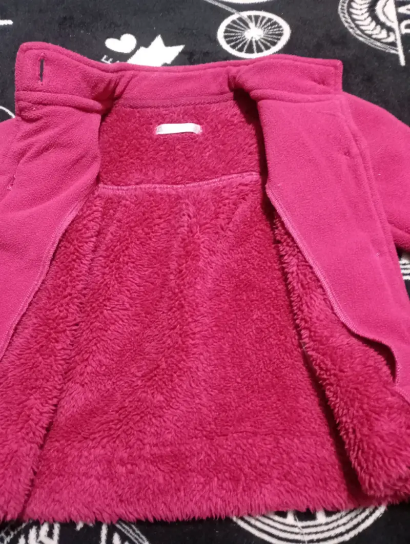 Abrigo rosa para niña - 3
