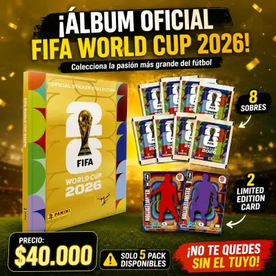 Pack Álbum FIFA World Cup 2026 Tapa Dura Gold - miniatura 1