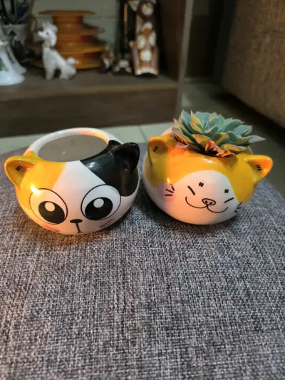 Maceteros diseño de gatitos - miniatura 1