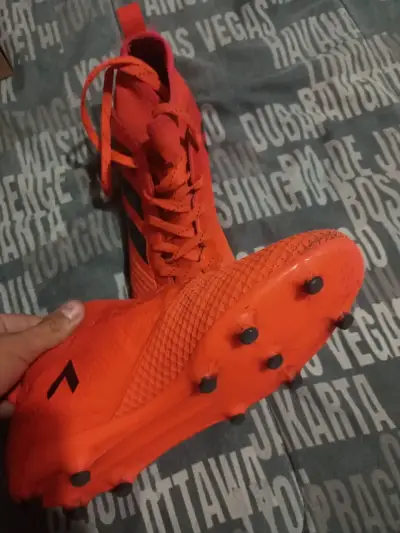 Zapatillas fútbol naranjas adidas - miniatura 1